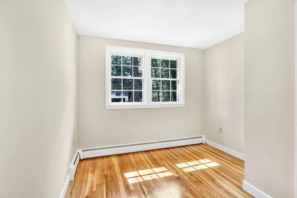 a view of a room with an empty room