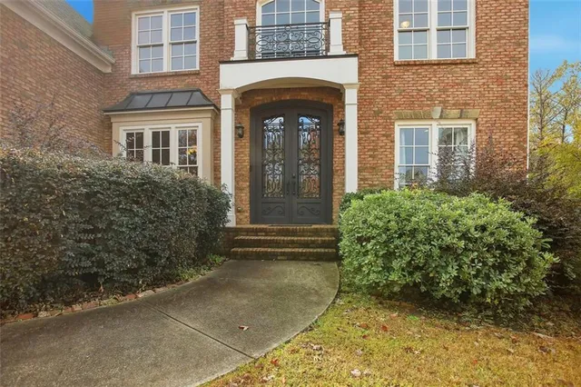 a front view of a house