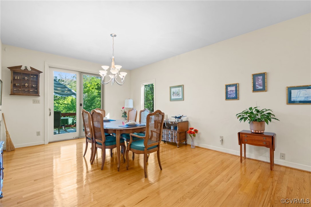 108 Conies Run Williamsburg, VA 23185 - Photo 25 of 50 a view of a dining room with furniture window and wooden floor