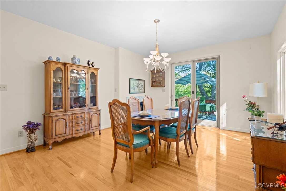 108 Conies Run Williamsburg, VA 23185 - Photo 26 of 50 a view of a dining room with furniture window and wooden floor