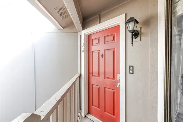 a view of front door
