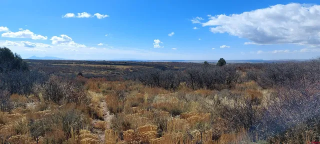 a view of an outdoor space and mountain view