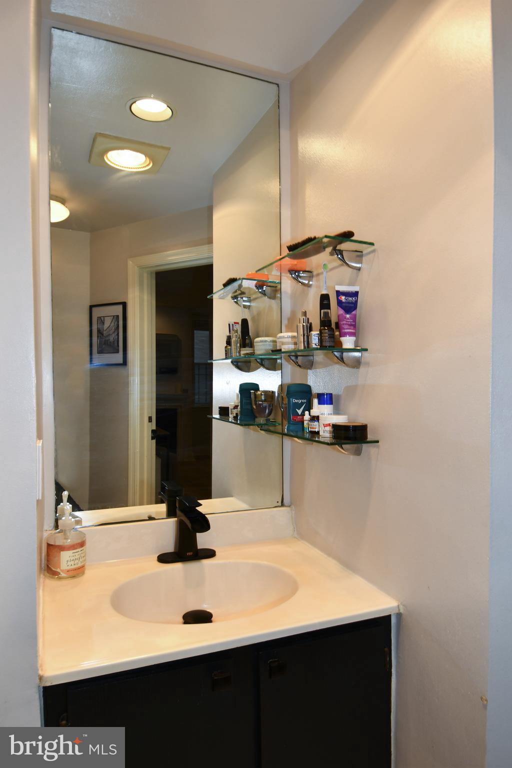 1731 Willard Street Northwest, Unit 105 Washington, DC 20009 - Photo 33 of 52 a bathroom with a sink and a mirror