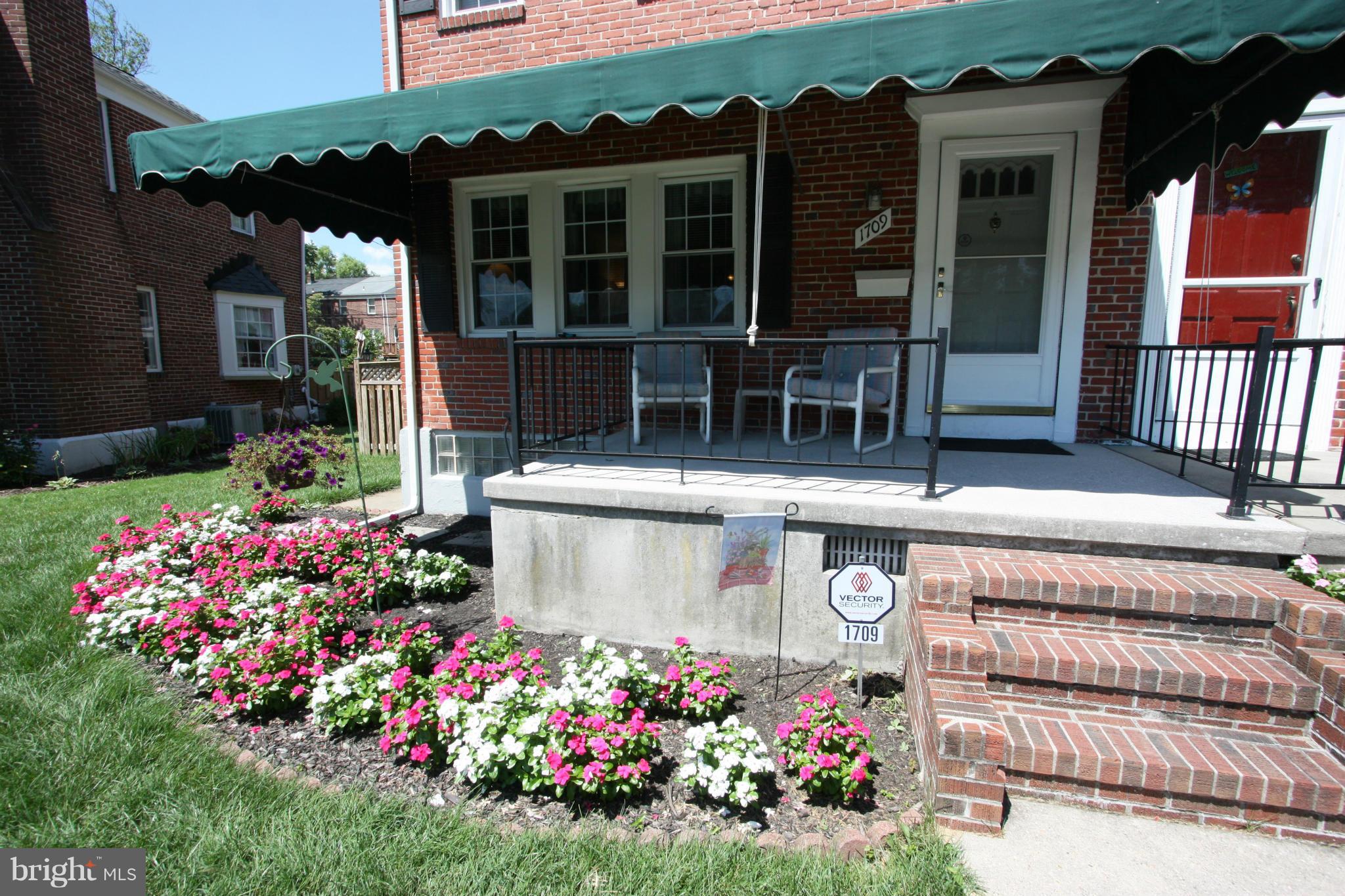 1709 Glen Ridge Road Parkville, MD 21286 - Photo 4 of 30 BEAUTIFUL LANDSCAPING AND AWNING OVER PORCH