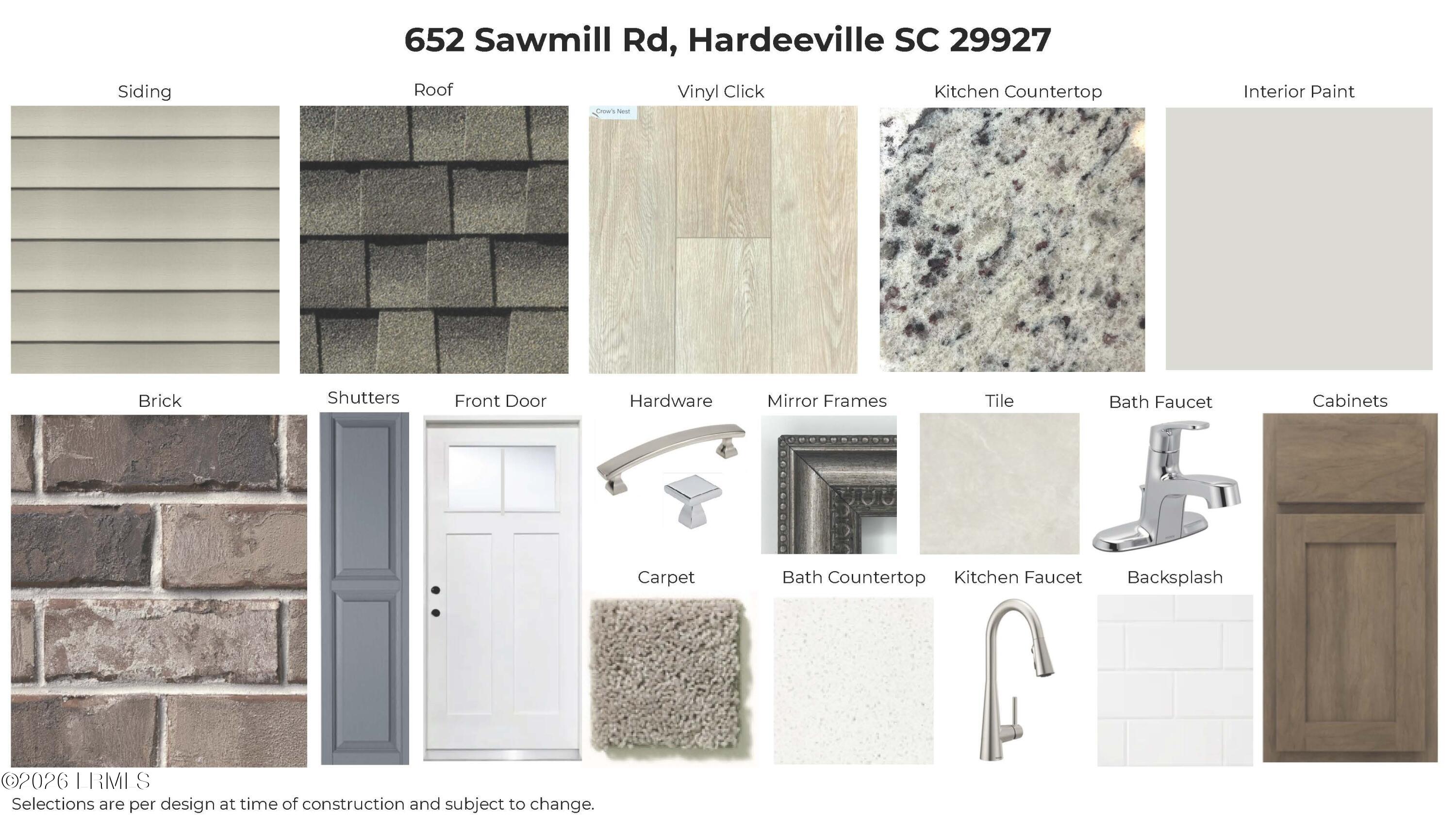 652 Sawmill Road Hardeeville, SC 29927 - Photo 3 of 4 Design colors