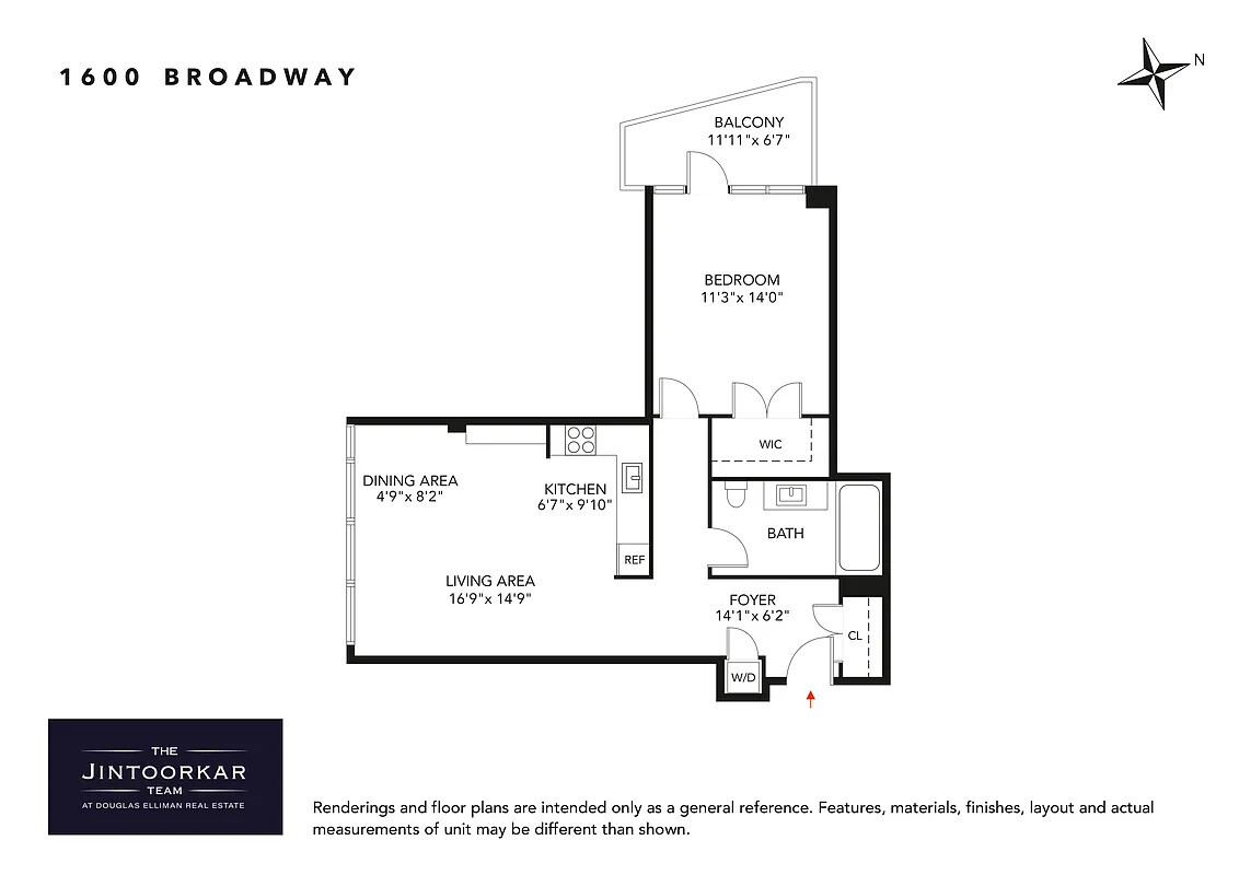 1600 Broadway, Unit 18D Manhattan, NY 10019 - Photo 5 of 5 a picture of a book and a bed