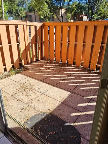 a view of wooden fence