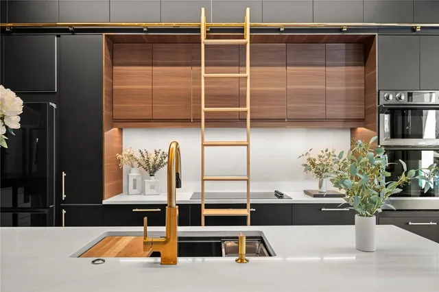 a view of swimming pool with outdoor seating and a window