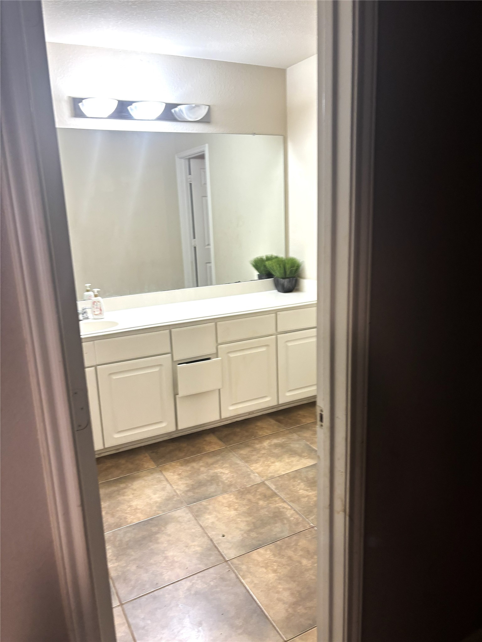 17811 Sunstone Terrace Lane Humble, TX 77396 - Photo 4 of 6 a bathroom with a vanity and a mirror