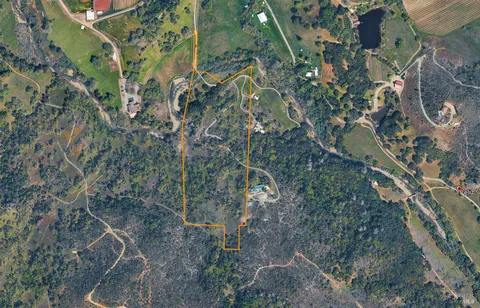 a backyard of a building