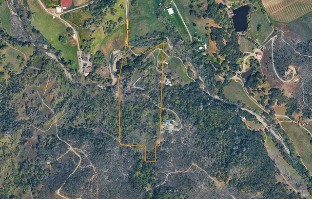 a backyard of a building