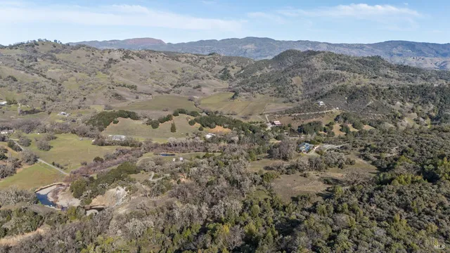 a view of mountains in the distance