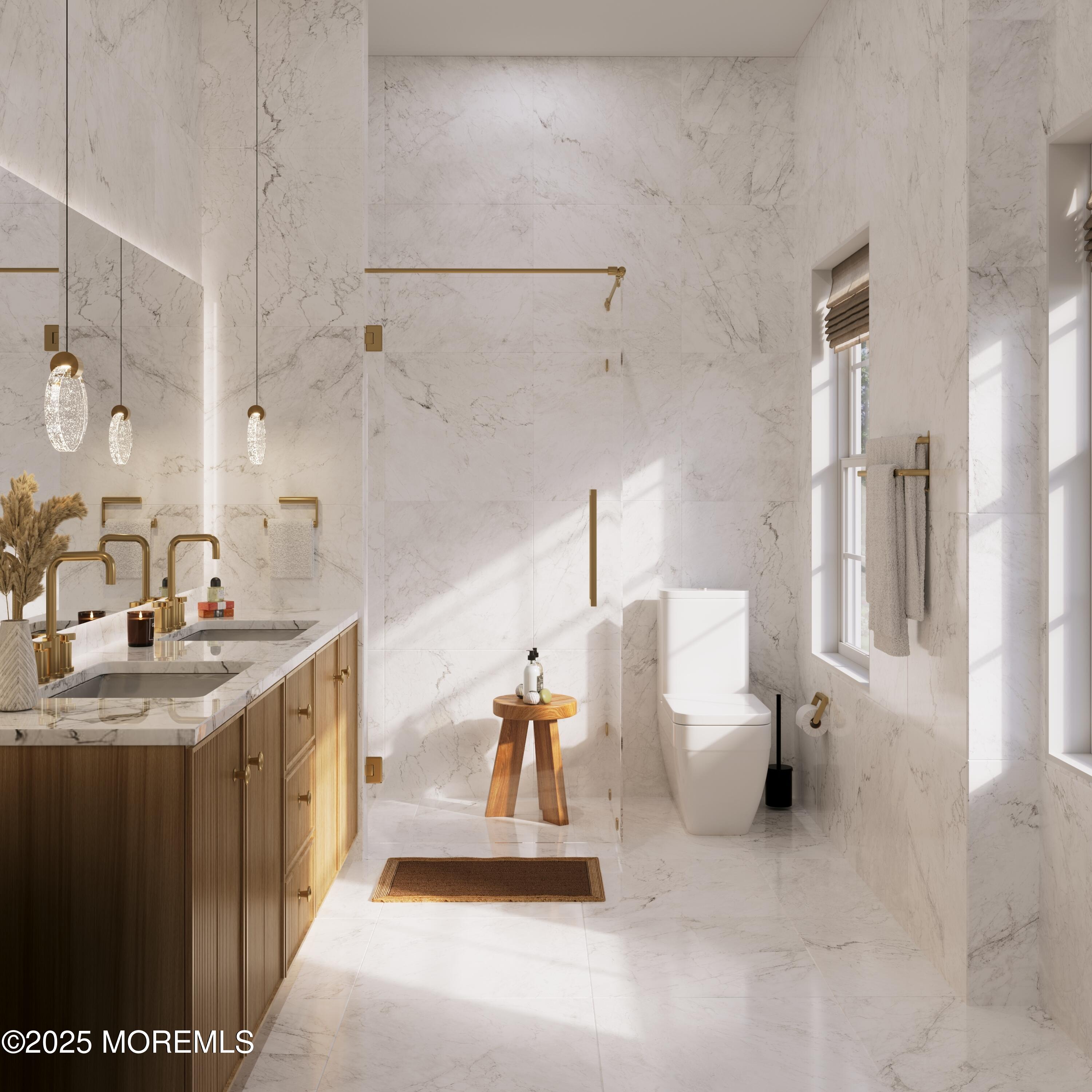 33 Hamilton Avenue, Unit 2 Seaside Heights, NJ 08751 - Photo 30 of 32 a bathroom with a sink and mirror