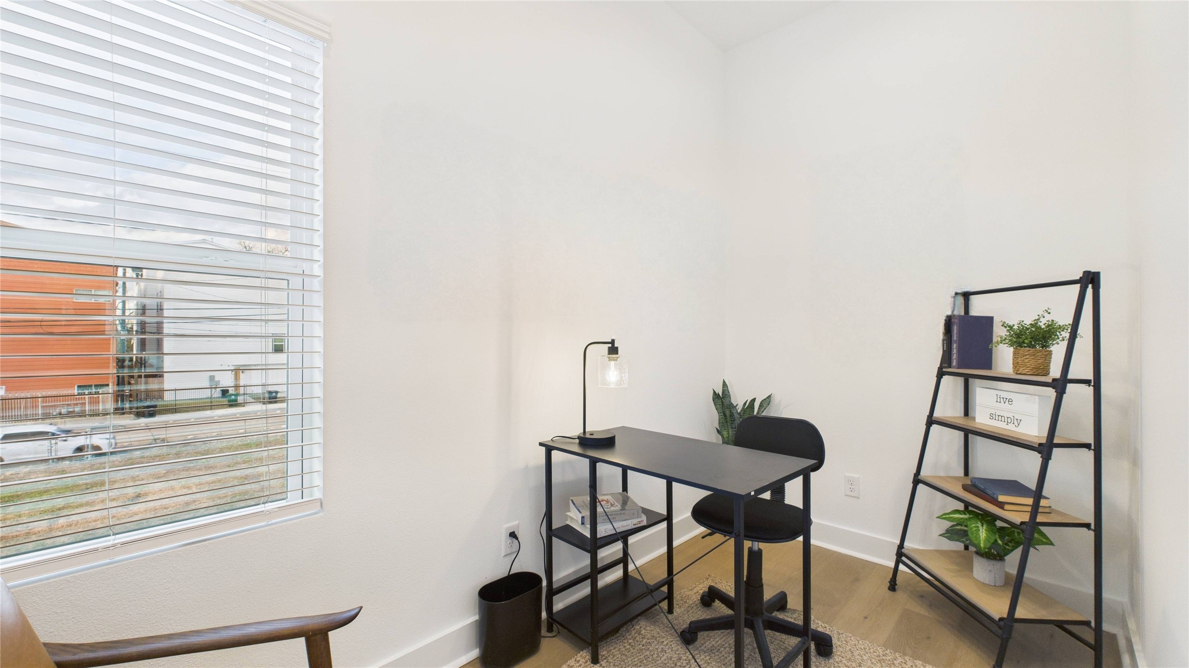 2426 Freeman Street Houston, TX 77009 - Photo 22 of 47 This independent study, conveniently located just off the kitchen, offers a quiet and functional space ideal for a home office, reading room, or creative workspace.