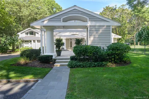 a view of backyard with green space
