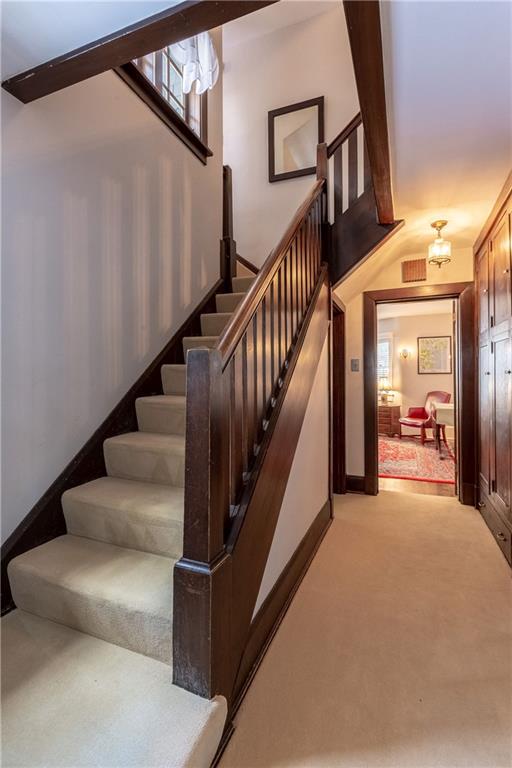 323 Sycamore Road Sewickley, PA 15143 - Photo 15 of 22 Beautiful stairway to the second floor.