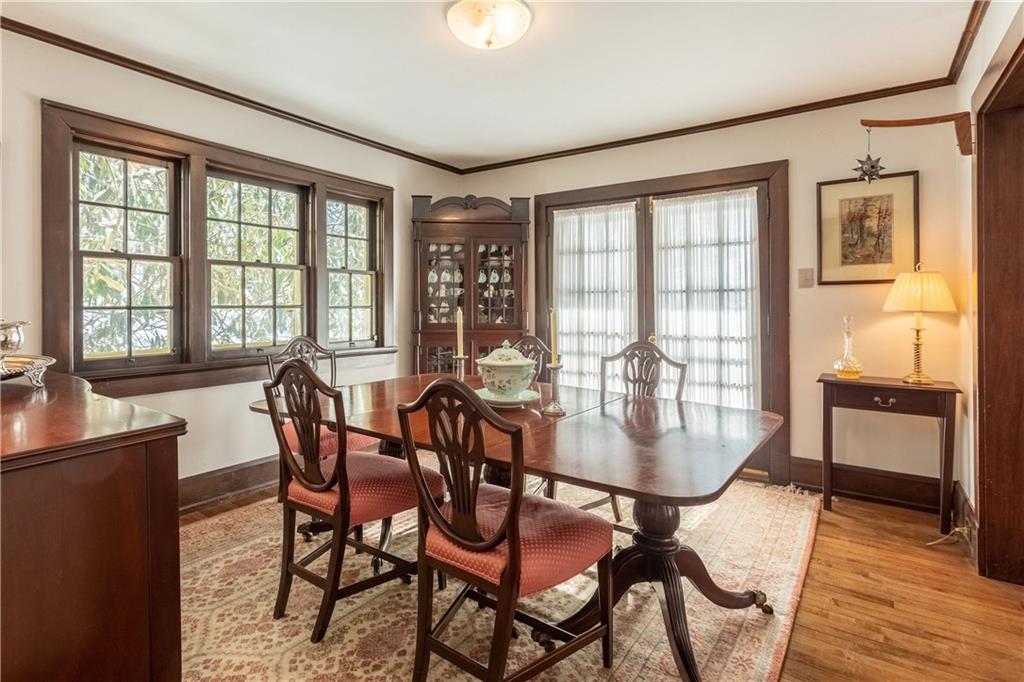 323 Sycamore Road Sewickley, PA 15143 - Photo 5 of 22 Dining room with french doors leading to a side patio.