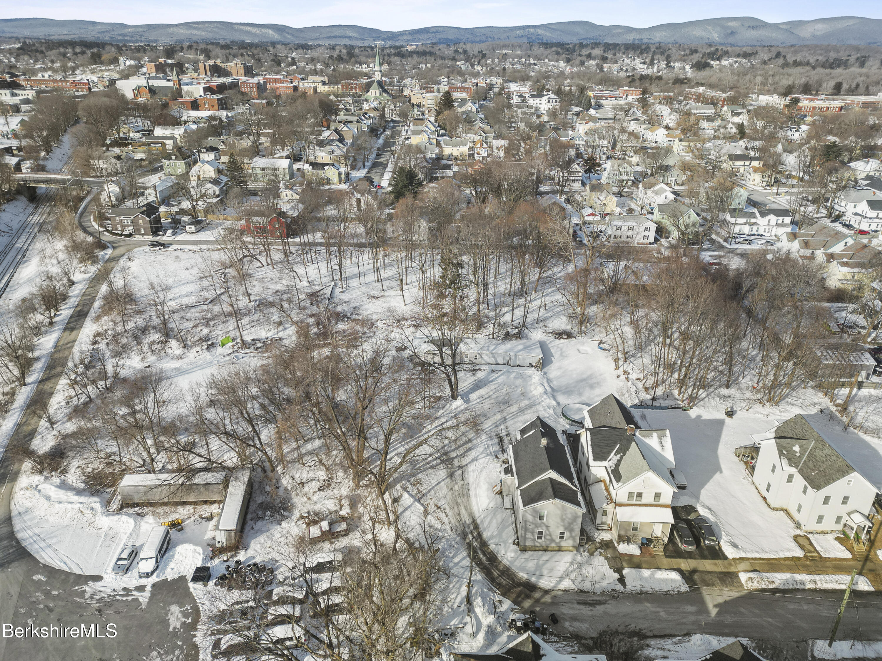 1 1/2 Cherry Street Pittsfield, MA 01201 - Photo 20 of 23 an aerial view of a residential houses with yard