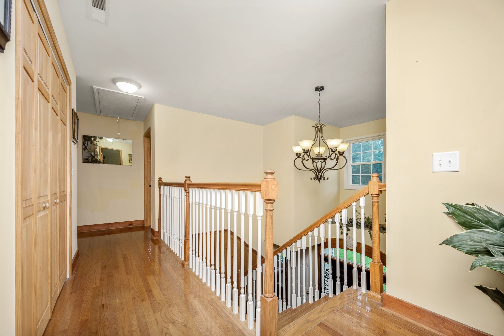 745 Union Ridge Road Wartrace, TN 37183 - Photo 37 of 76 a view of a hallway with wooden floor and stairs