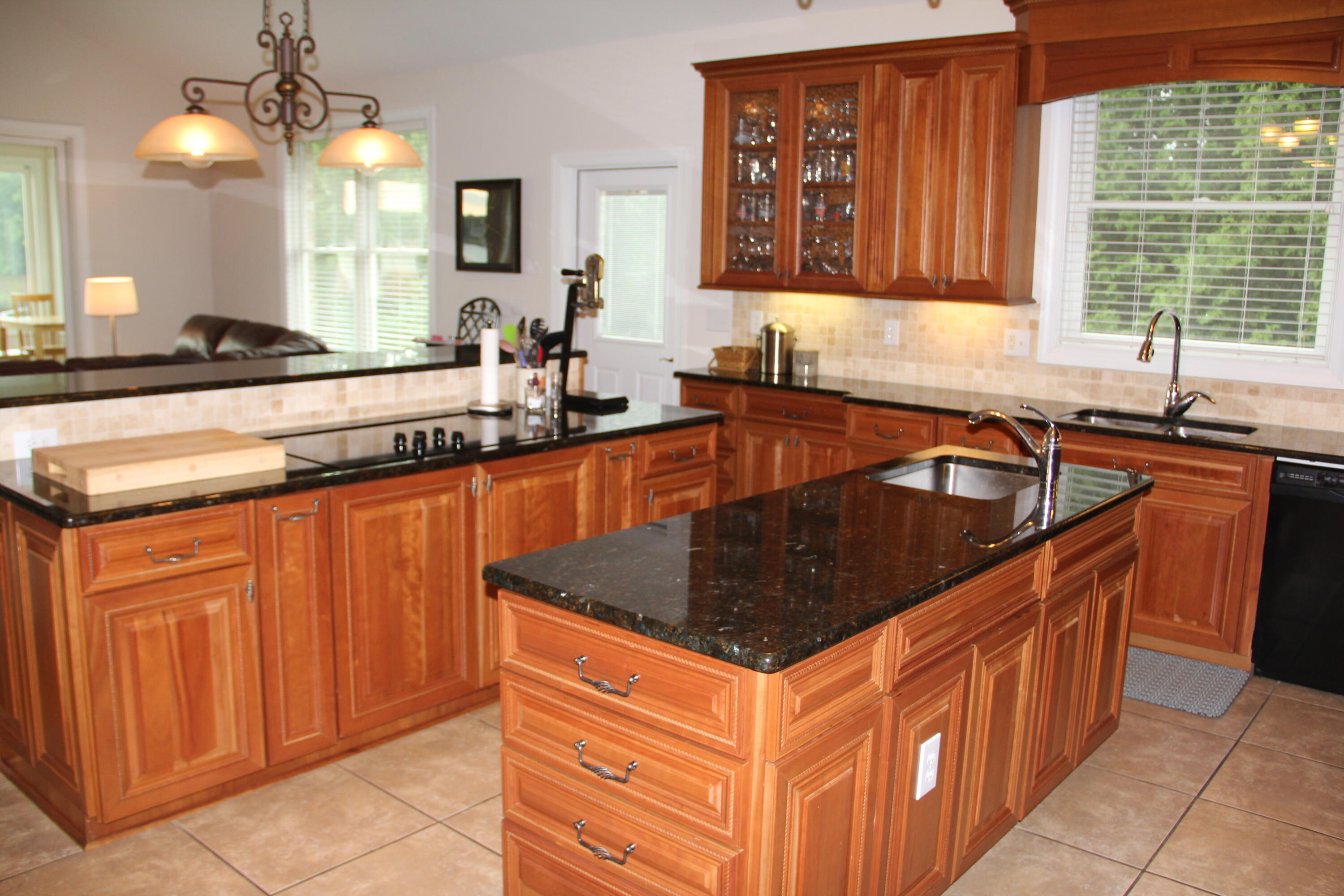 4 Calypso Road Moneta, VA 24121 - Photo 25 of 78 a kitchen with stainless steel appliances granite countertop a sink counter space cabinets and a large window