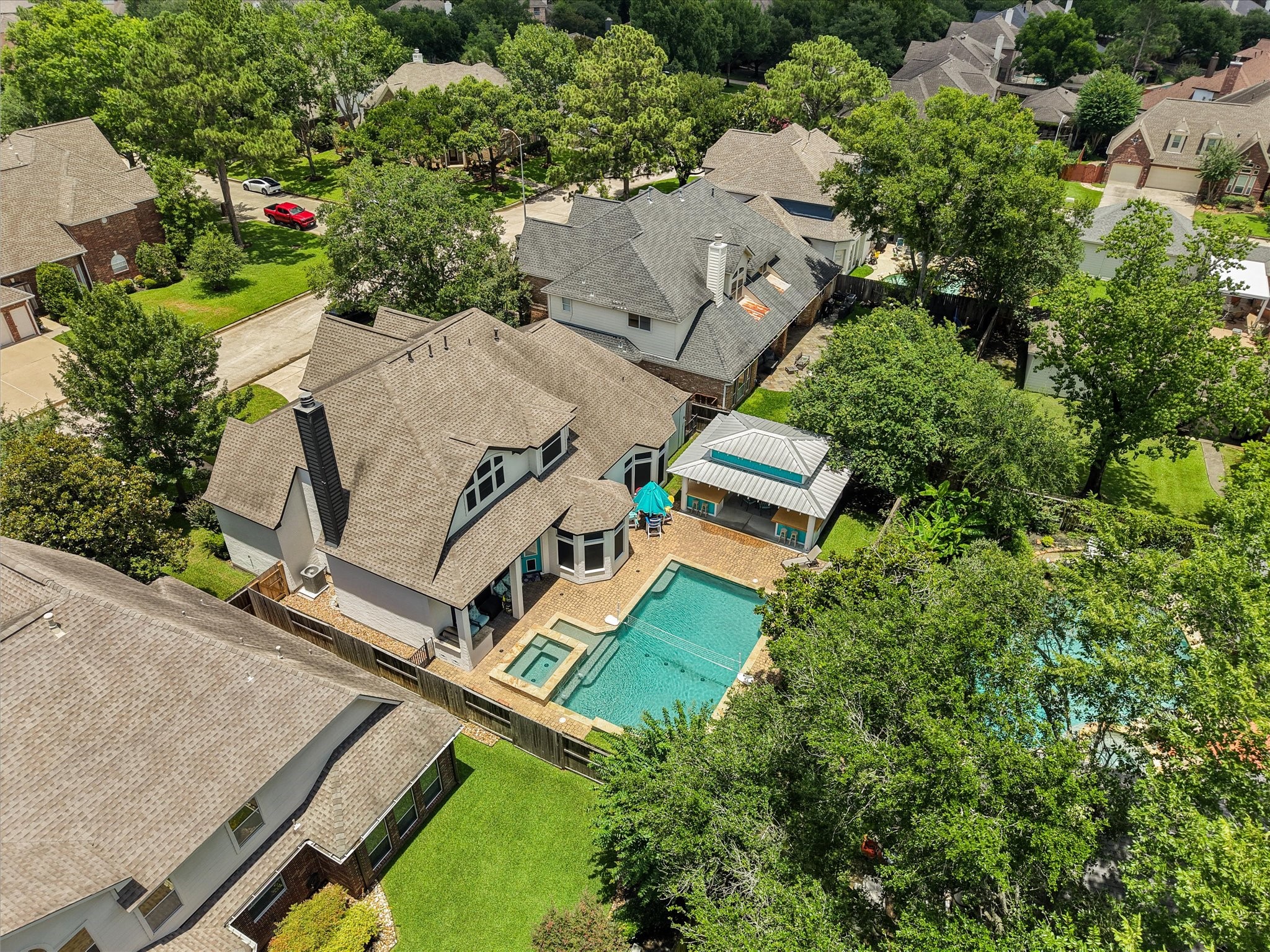 5910 Center Ct Drive Spring, TX 77379 - Photo 50 of 50 From its extensive renovation and thoughtfully designed floor plan to the exceptional amenities of Spring Creek Oaks, this home offers a rare combination of style, comfort, and community in one beautifully connected setting.