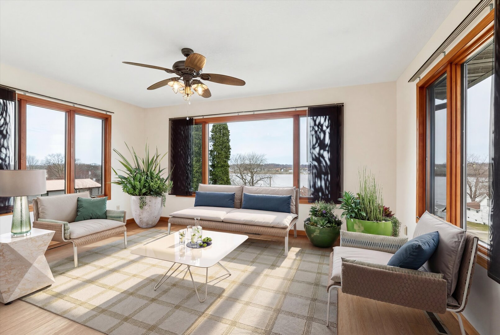 118 5th Street, Unit 2 Fulton, IL 61252 - Photo 9 of 54 a living room with furniture and a large window