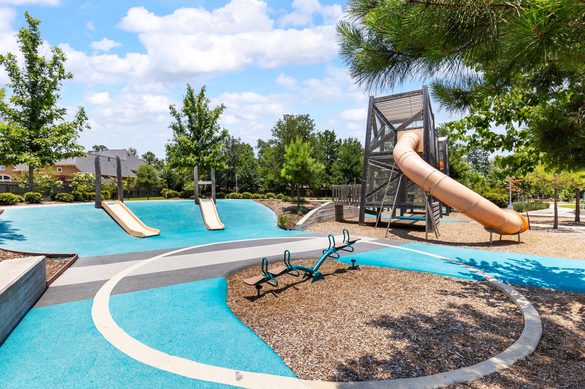 25514 Long Iron Court Spring, TX 77389 - Photo 37 of 38 a view of a swimming pool with a sitting space