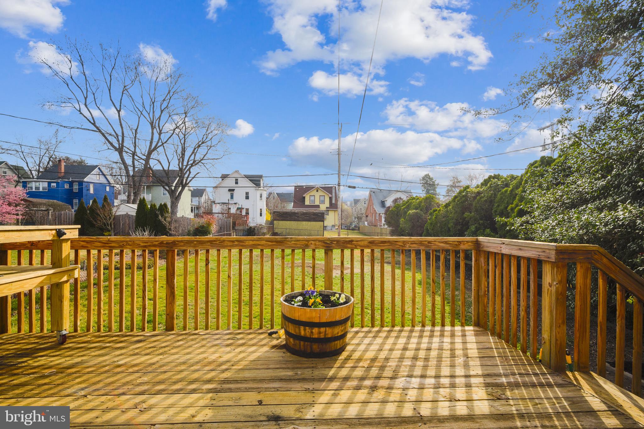 5603 Tramore Road Baltimore, MD 21214 - Photo 27 of 30 Deck overlooking flat, fenced yard