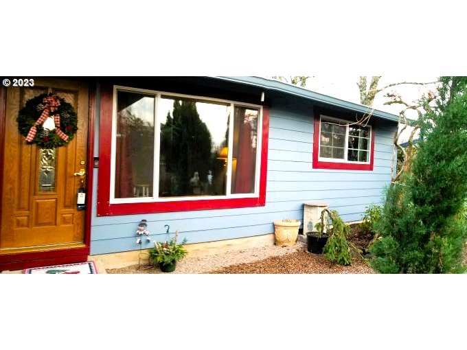 a view of a house with a porch