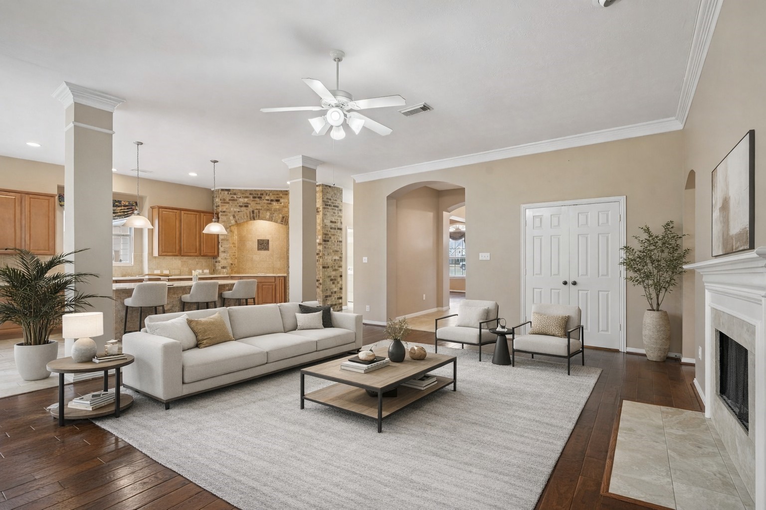31810 Tree Farm Lane Fulshear, TX 77441 - Photo 48 of 49 Digitally staged - Open floor plan, family room