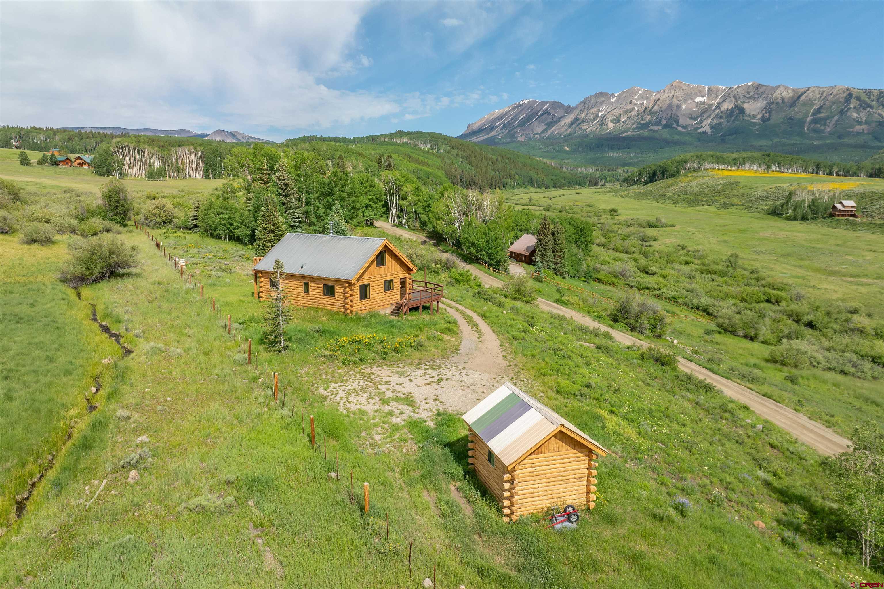 a view of a lake with a mountain in the background