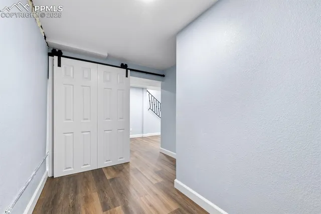 a view of a storage room