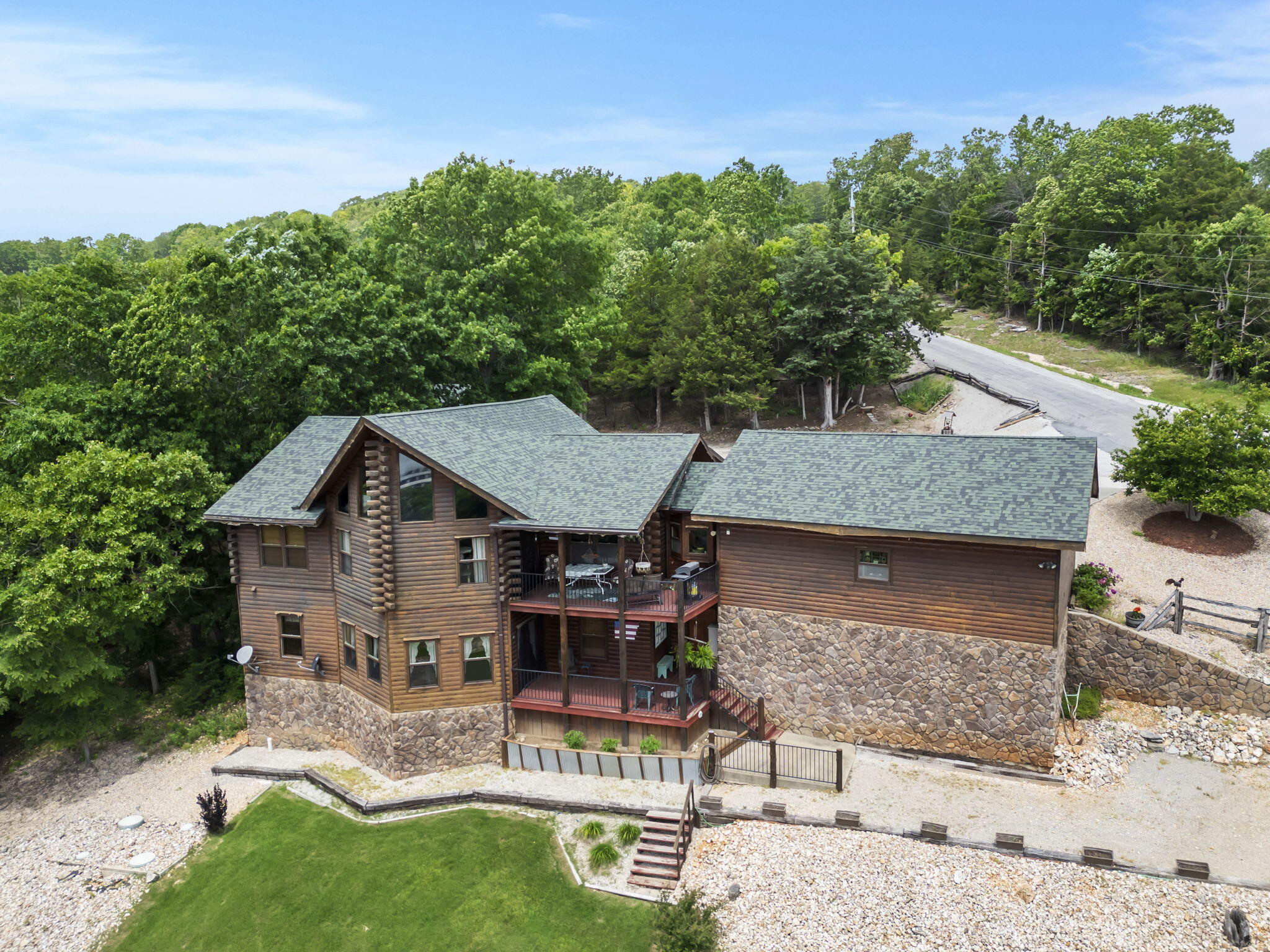10 Baywood Circle Reeds Spring, MO 65737 - Photo 42 of 47 Back of Custom Log Home