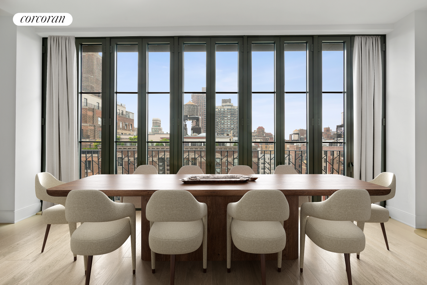60 East 86th Street, Unit 16 Manhattan, NY 10028 - Photo 2 of 12 a dining room with furniture and a large window