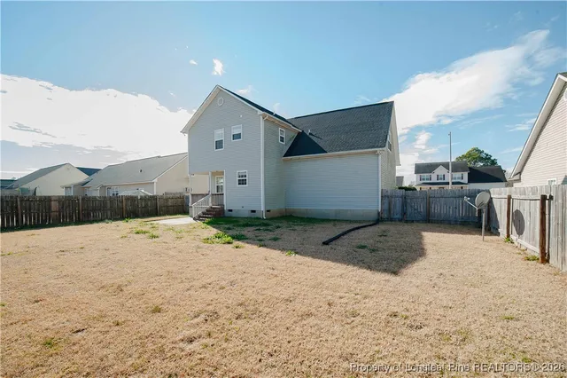 a backyard of a house