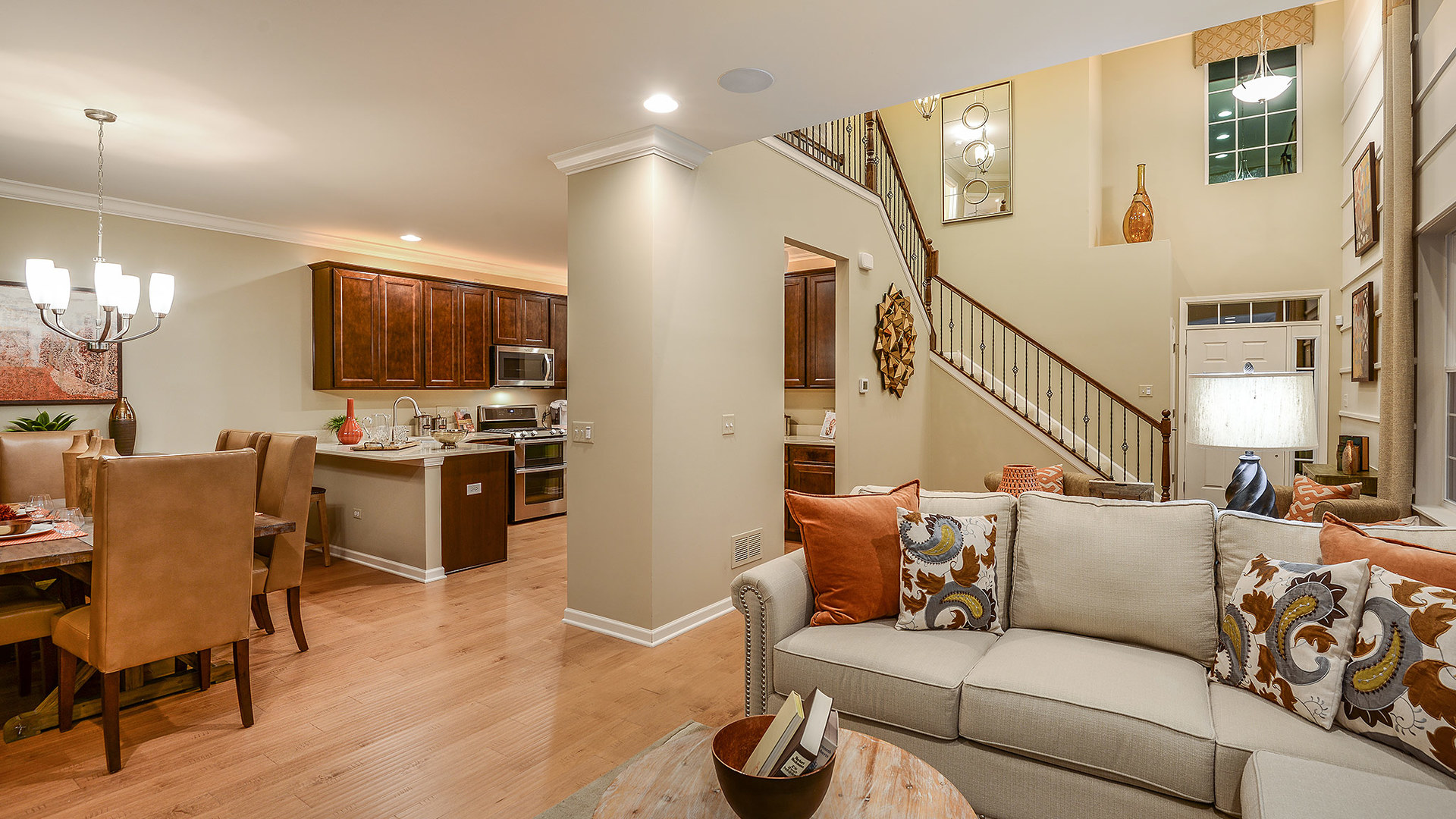 2057 Stuttle Road Batavia, IL 60510 - Photo 11 of 22 a living room with furniture kitchen view and a flat screen tv