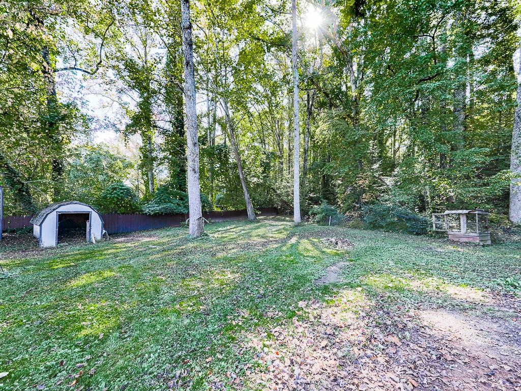 87 Jones Street Jasper, GA 30143 - Photo 21 of 25 a view of a backyard with a garden and trees