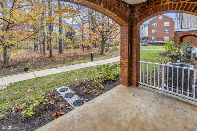 a view of a garden with pathway