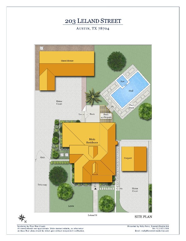 203 Leland Street Austin, TX 78704 - Photo 4 of 38 Site Plan