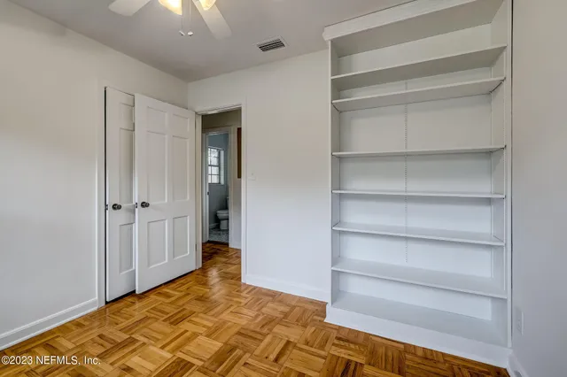 a view of an empty room