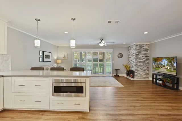 a view of a bedroom from a hallway