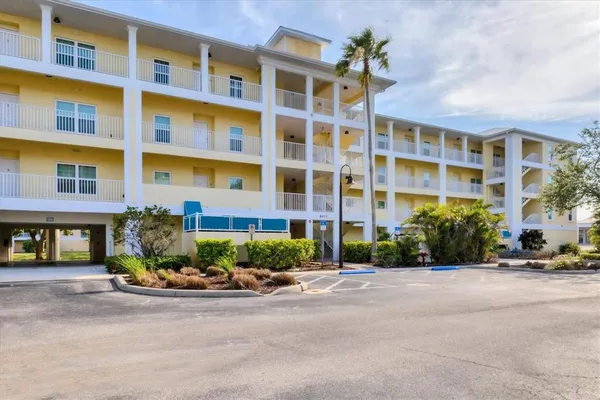 a front view of a building