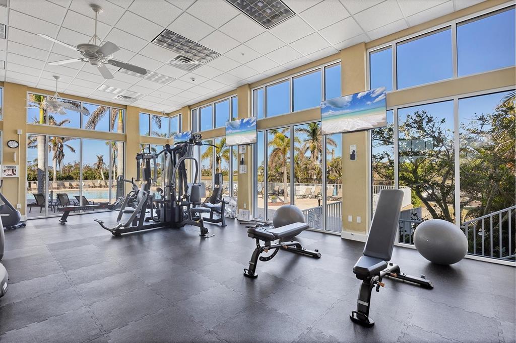 8411 Placida Road, Unit 404 Placida, FL 33946 - Photo 44 of 54 a view of a room with gym equipment