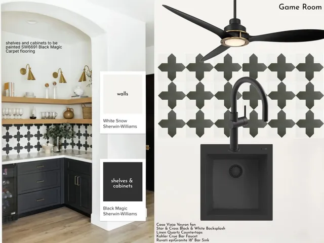 a view of a painting on a wall