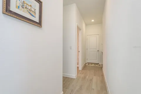 a view of a backyard of the house