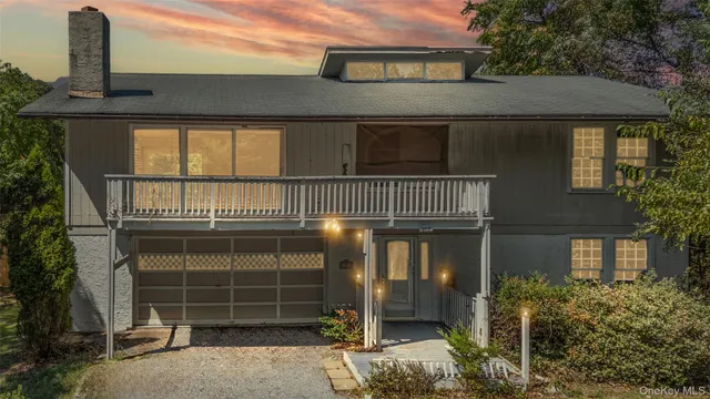 a front view of a house