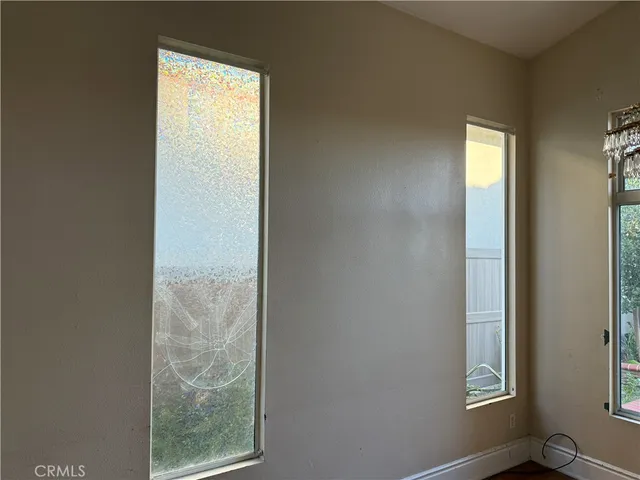 a view of an front door