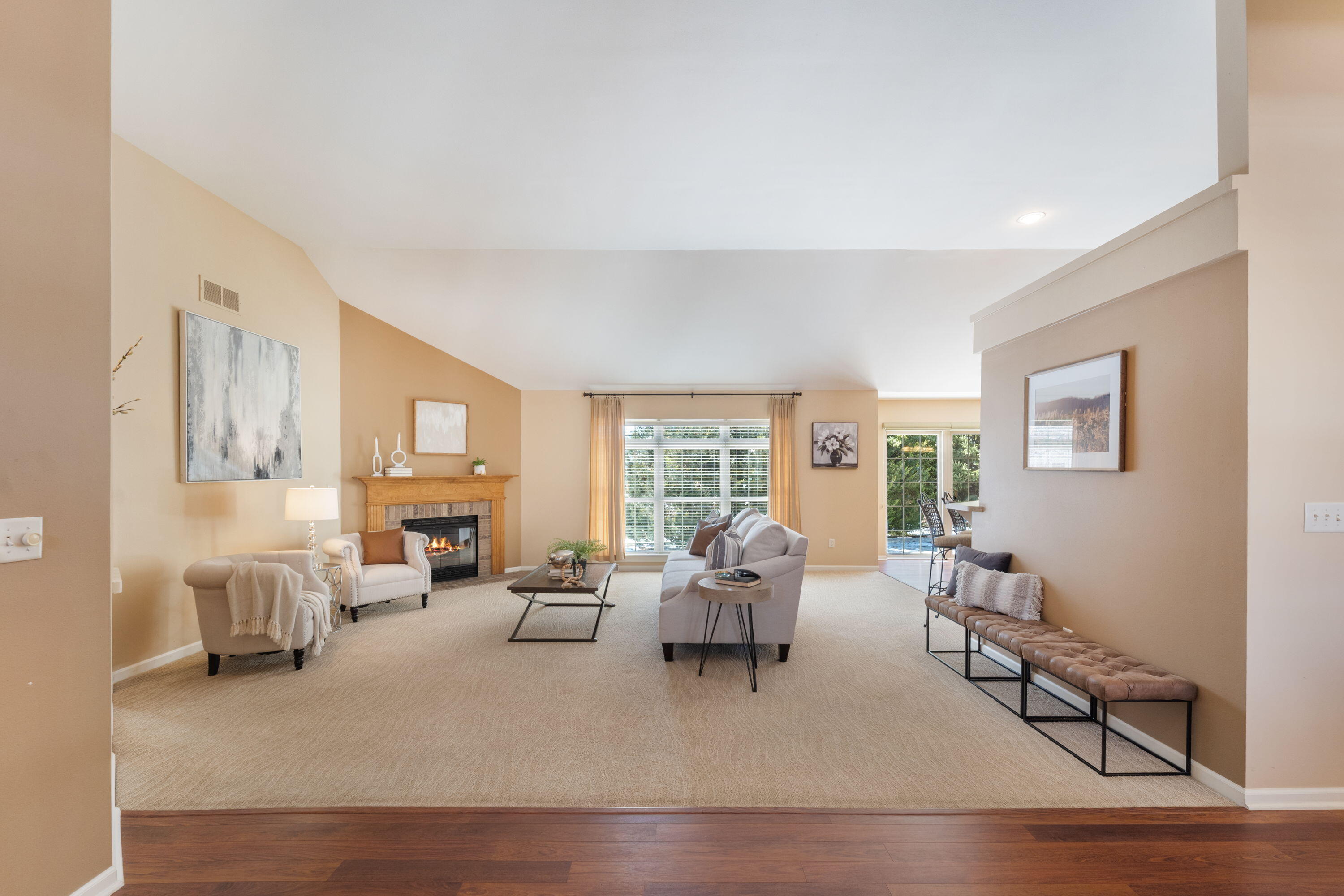 1864 River Lakes Road South Oconomowoc, WI 53066 - Photo 2 of 44 Open Concept with Vaulted 11' ceilings!