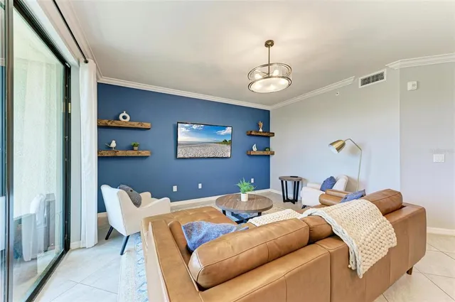 an aerial view of a house with outdoor space