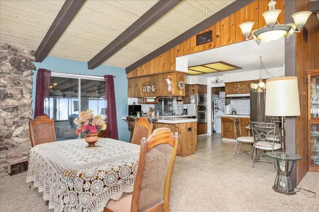 a outdoor living and dining area